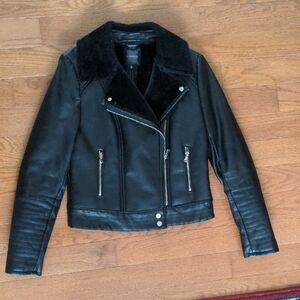 Dynamite Black Faux- Leather Women's Jacket